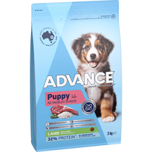 Advance Dry Dog Food Puppy Medium Breed Lamb and Rice 3kg - Woonona Petfoods