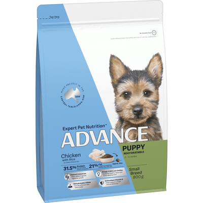 Advance Dry Dog Food Puppy Small Breed Chicken and Rice 800g - Woonona Petfoods