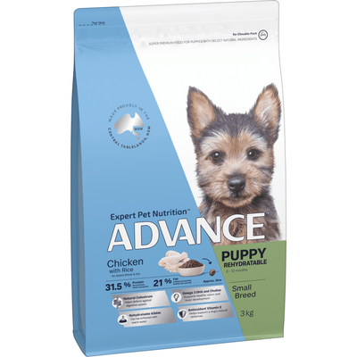 Advance Dry Dog Food Puppy Small Breed Rehydratable Chicken 3kg