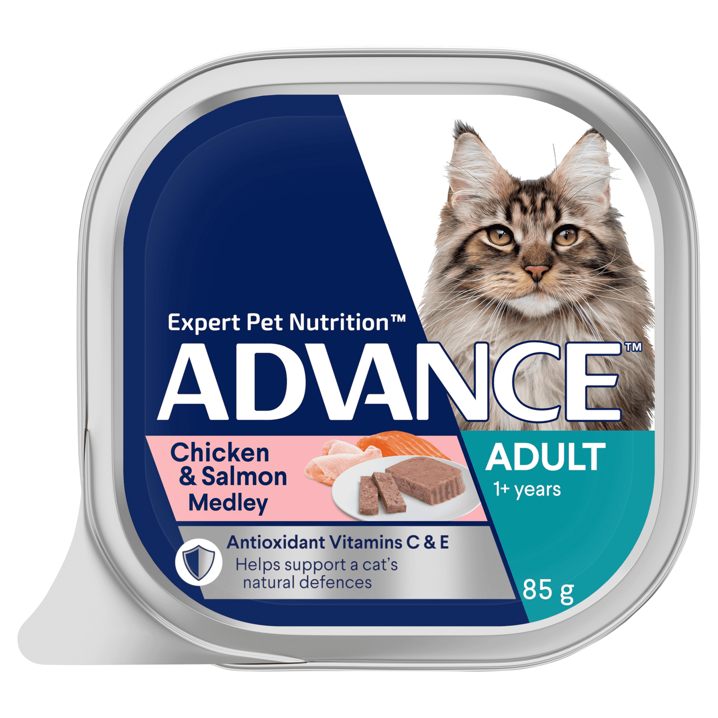 Advance Wet Cat Food Adult Chicken And Salmon 7x85g - Woonona Petfoods