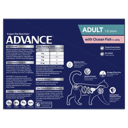 Advance Wet Cat Food Adult Ocean Fish Jelly
