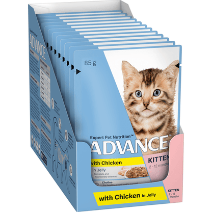 Advance Wet Cat Food Kitten Chicken And Jelly - Woonona Petfoods