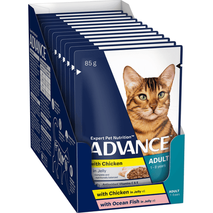 Advance Wet Cat Food Multi Pack in Jelly12x85g - Woonona Petfoods