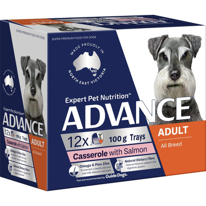 Advance Wet Dog Food Casserole with Salmon