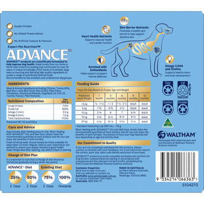 Advance Wet Dog Puppy Oodles 12x100g - Woonona Petfoods