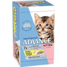 Advance Wet Kitten Food Tender Chicken Delight 7x85g - Woonona Petfoods