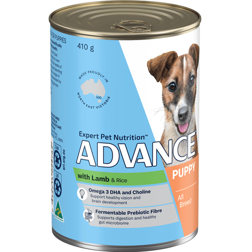 Advance Wet Puppy Food Lamb 410g x12 - Woonona Petfoods