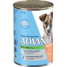 Advance Wet Puppy Food Lamb 410g x12 - Woonona Petfoods