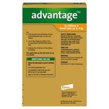Advantage Cat 0 - 4kg Orange - Woonona Petfood & Produce