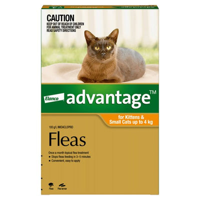 Advantage Cat 0 - 4kg Orange - Woonona Petfood & Produce