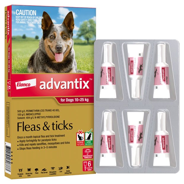 Advantix Dog Large Red 10 - 25kg - Woonona Petfood & Produce