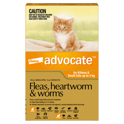 Advocate Cat 0 - 4kg Orange - Woonona Petfood & Produce