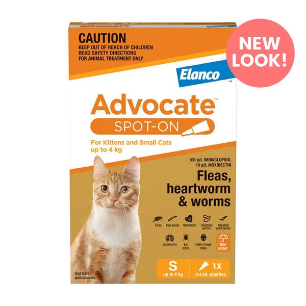 Advocate Cat 0-4kg Orange - Woonona Petfoods
