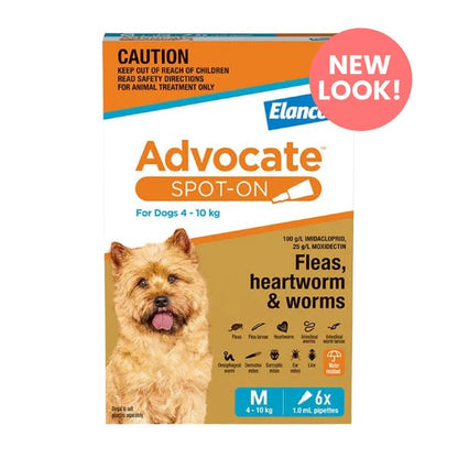 Advocate Dog 4-10kg Aqua - Woonona Petfoods