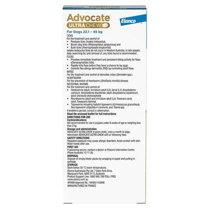 Advocate Ultra Chew Extra Large 22.1 - 45kg - Woonona Petfoods