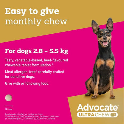 Advocate Ultra Chew Small 2.9 - 5.5kg - Woonona Petfoods