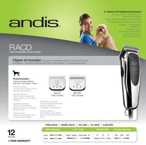 Andis RACD Clipper - Woonona Petfood & Produce