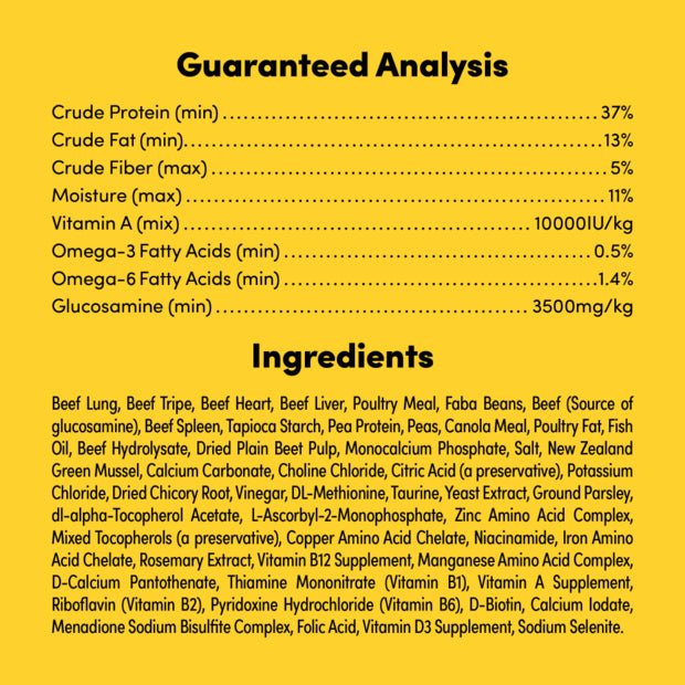 Animals Like Us Raw Mix 50 with Grass Fed Beef Freeze Dried Dog Food 340g - Woonona Petfood & Produce