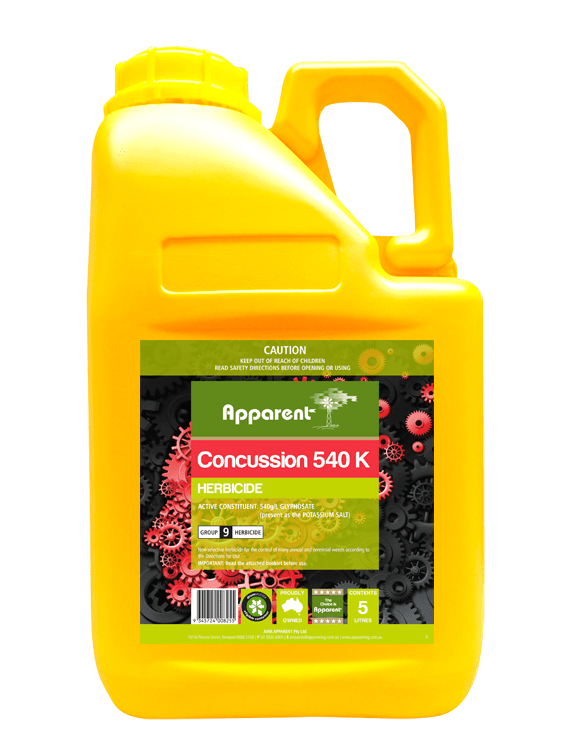 Apparent Glyphosate 540G/L Concussion - Woonona Petfoods