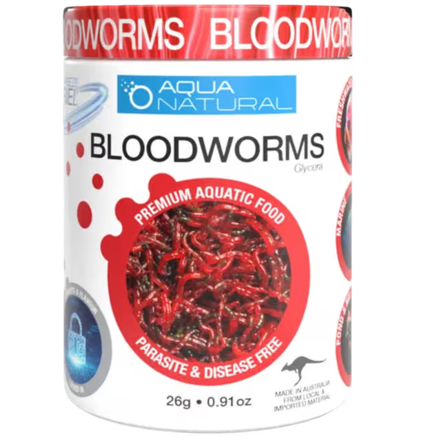 Pisces Natural Products Bloodworms Freeze Dried 26g