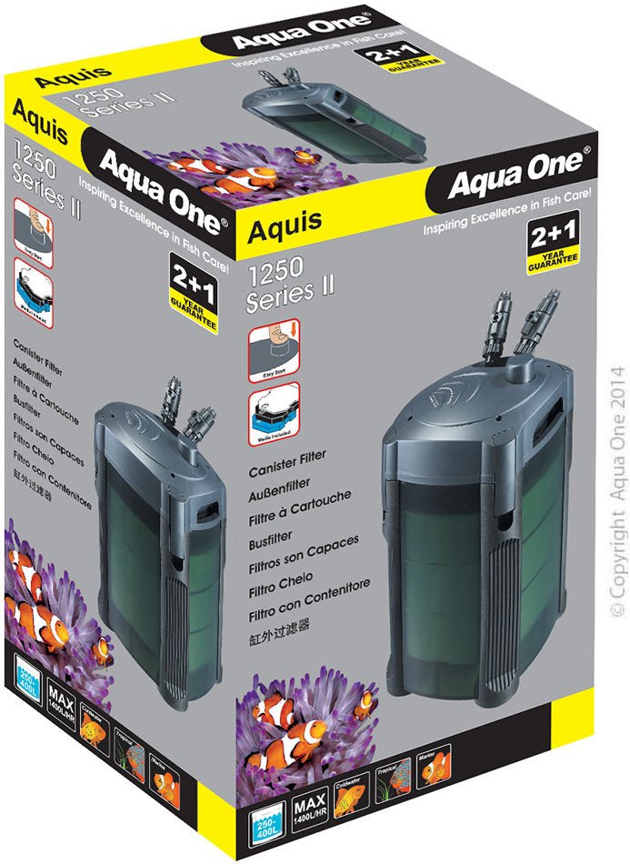 Aqua One Cannister Filter 1250l/hr Aquis - Woonona Petfood & Produce