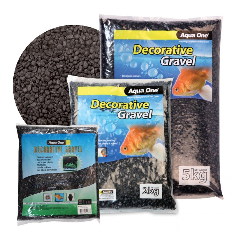 Aqua One Gravel Black 7mm - Woonona Petfoods