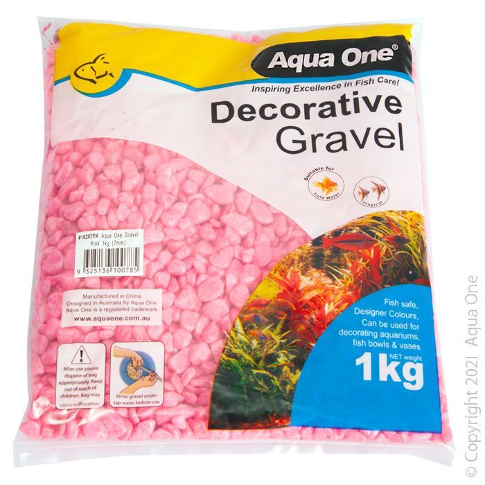 Aqua One Gravel Pink 7mm - Woonona Petfoods