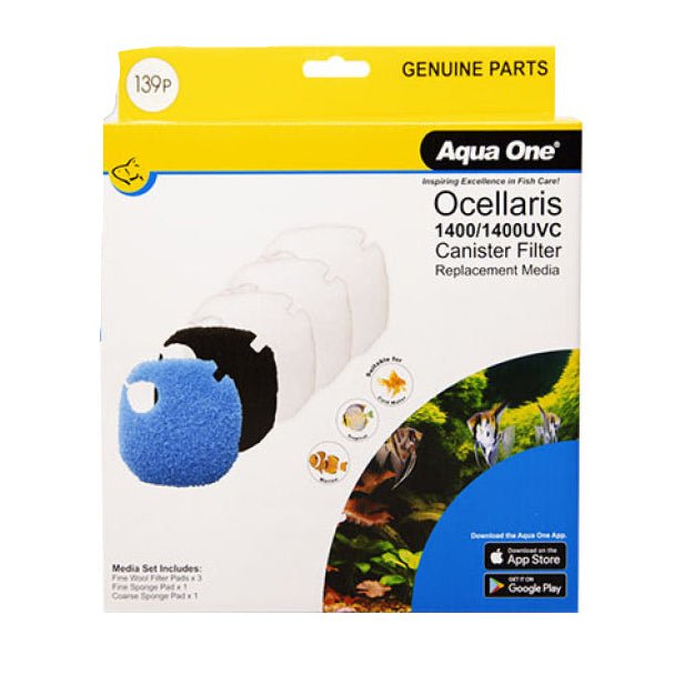 Aqua One Media Set 139P - Ocellaris 1400/1400UVC - Woonona Petfoods