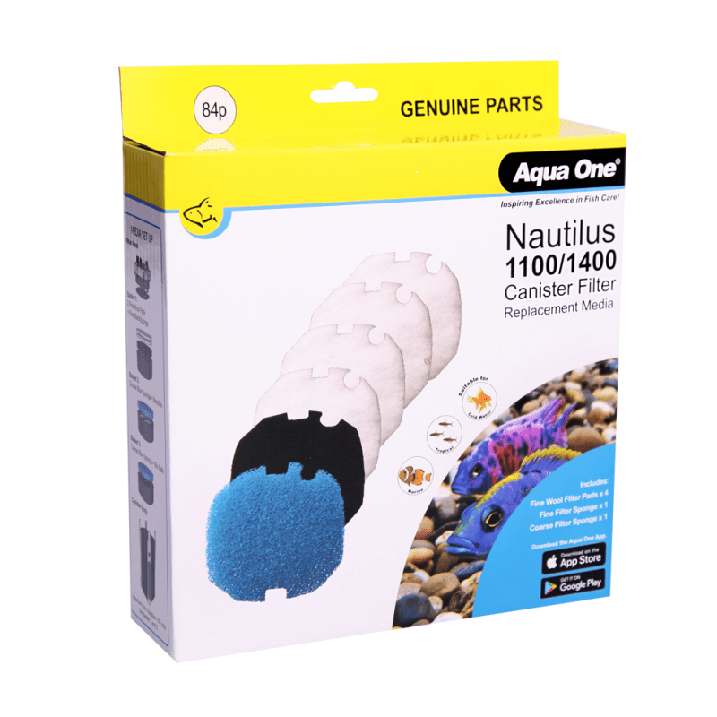 Aqua One Nautilus 1100/1400 Media Set 84P - Woonona Petfoods