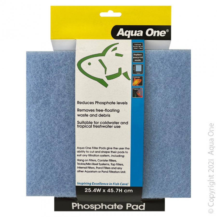 Aqua One Phos Pads Self Cut 25 X 45 Cm - Woonona Petfoods