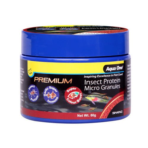 Aqua One Premium Insect Protein Micro Granules 80g - Woonona Petfoods