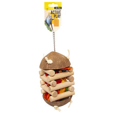 Avi One Bird Toy Coconut Foraging Hut 30cm - Woonona Petfoods
