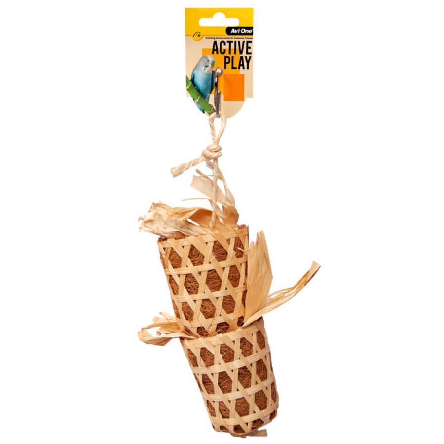 Avi One Bird Toy Double Basket - Woonona Petfood & Produce