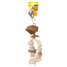 Avi One Bird Toy Pumice and Loofa with Rattan Balls 35cm - Woonona Petfoods