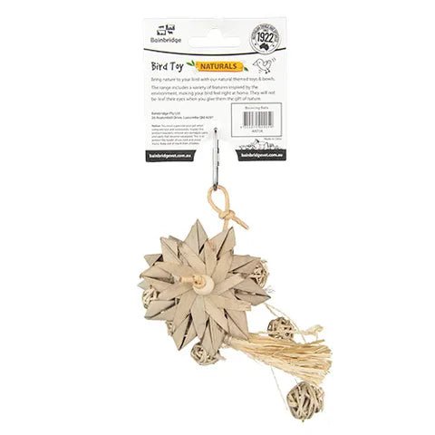 Bainbridge Bird Toy Natural Bouncing Balls - Woonona Petfoods