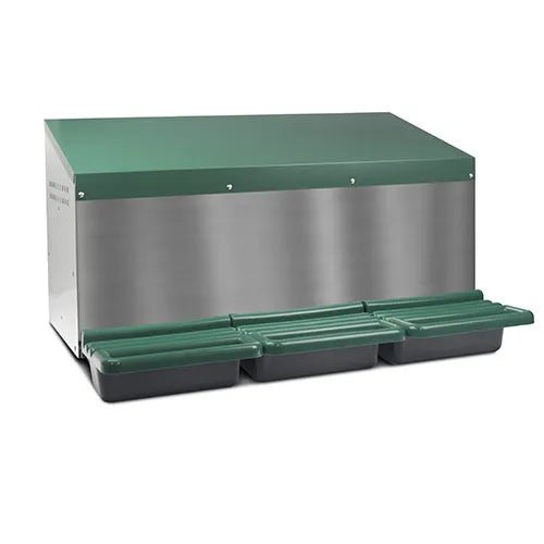 Bainbridge Chicken Nesting Box Rollaway 3 Hole with Legs - Woonona Petfoods