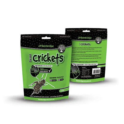 Bainbridge Dried Crickets 100g - Woonona Petfoods