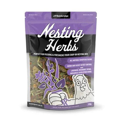 Bainbridge Poultry Nesting Herbs 450g - Woonona Petfoods