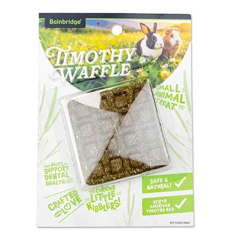 Bainbridge Small Animal Treat Timothy Waffle - Woonona Petfoods