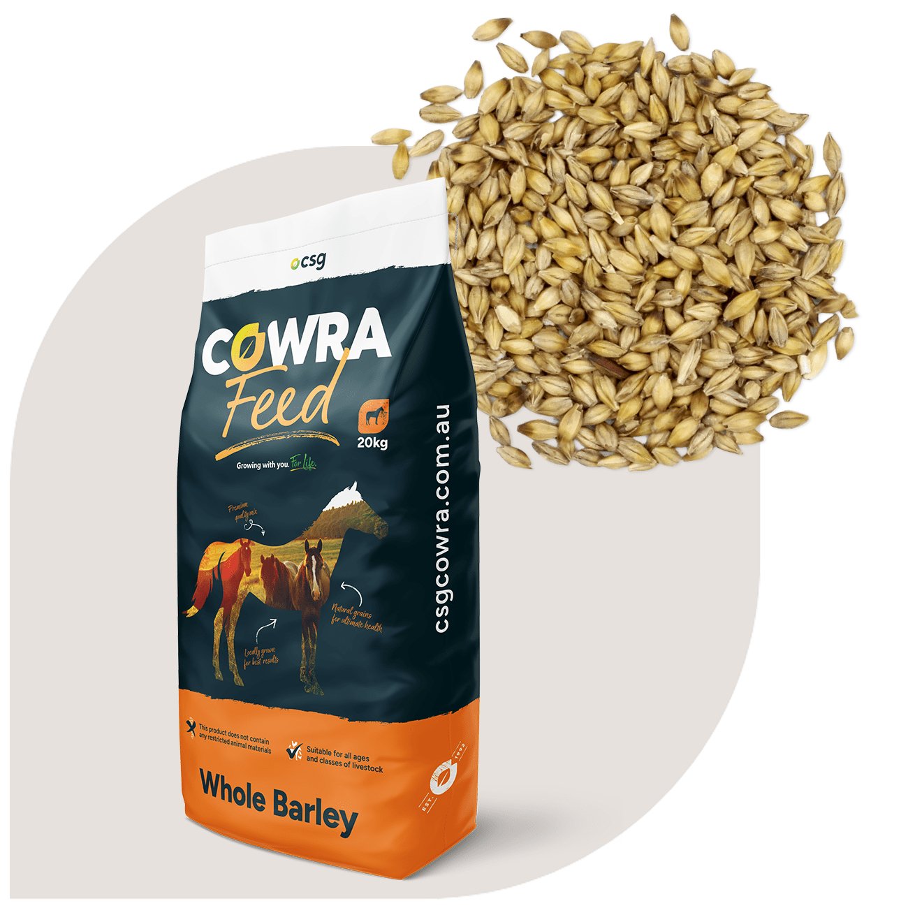 Barley Whole per - Woonona Petfood & Produce