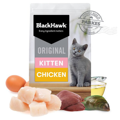 Black Hawk Dry Cat Food Kitten Chicken - Woonona Petfood & Produce