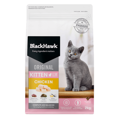 Black Hawk Dry Cat Food Kitten Chicken - Woonona Petfoods