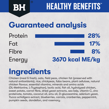 Black Hawk Dry Dog Food Healthy Benefits Dental - Woonona Petfoods