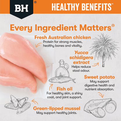 Black Hawk Dry Dog Food Healthy Benefits Weight Management - Woonona Petfoods