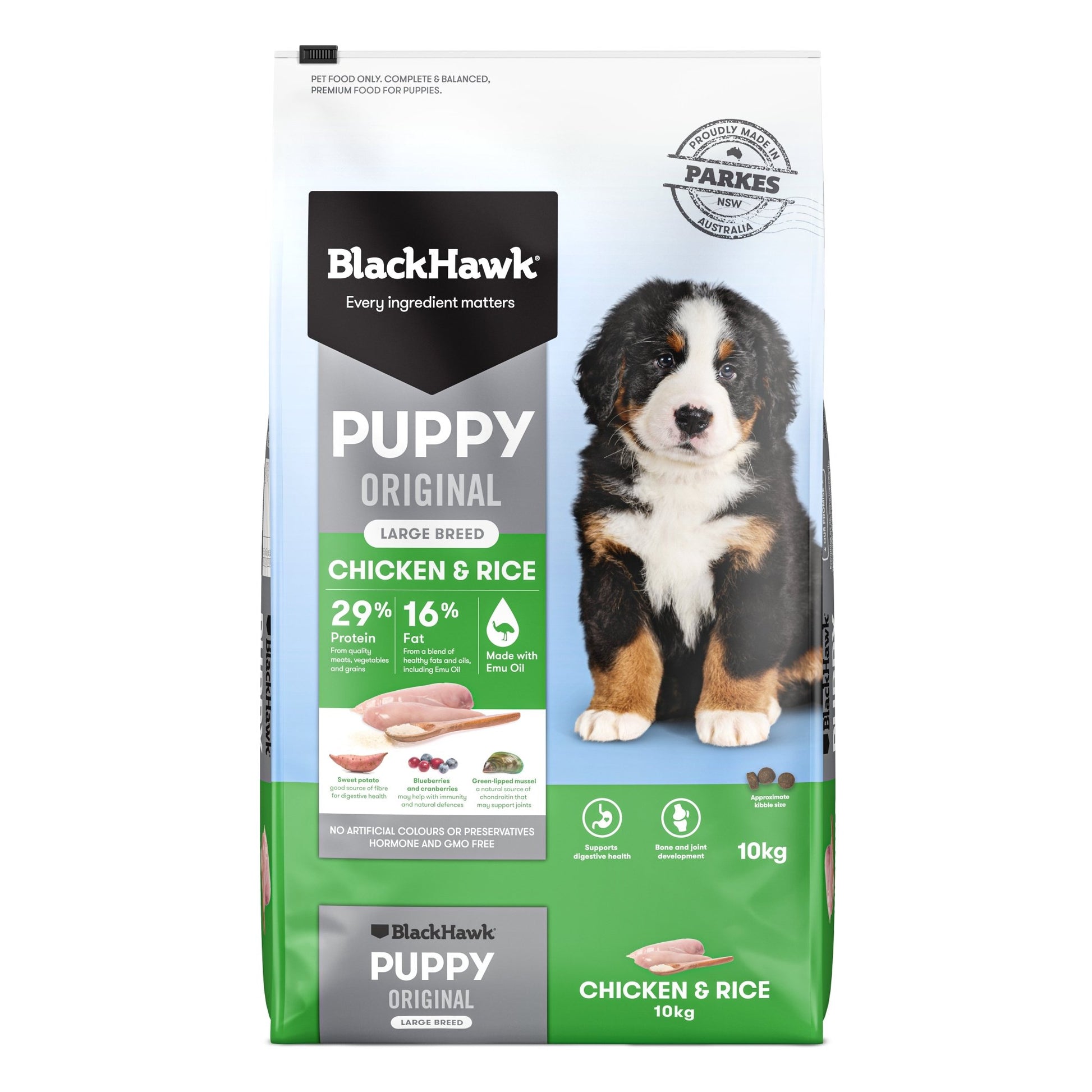 Black Hawk Dry Dog Food Puppy Large Breed Chicken and Rice - Woonona Petfoods