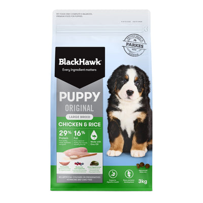 Black Hawk Dry Dog Food Puppy Large Breed Chicken and Rice - Woonona Petfoods