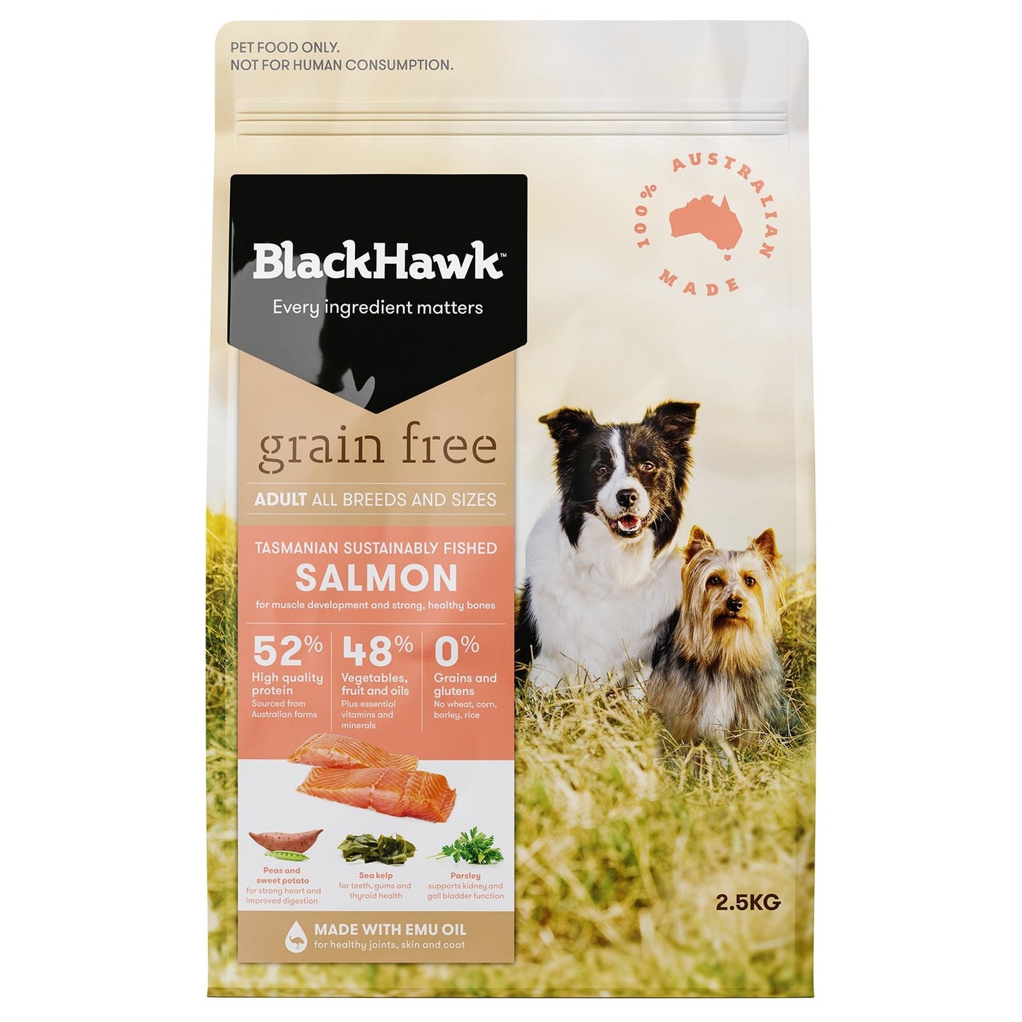 Black Hawk Grain Free Dry Dog Food Salmon - Woonona Petfood & Produce