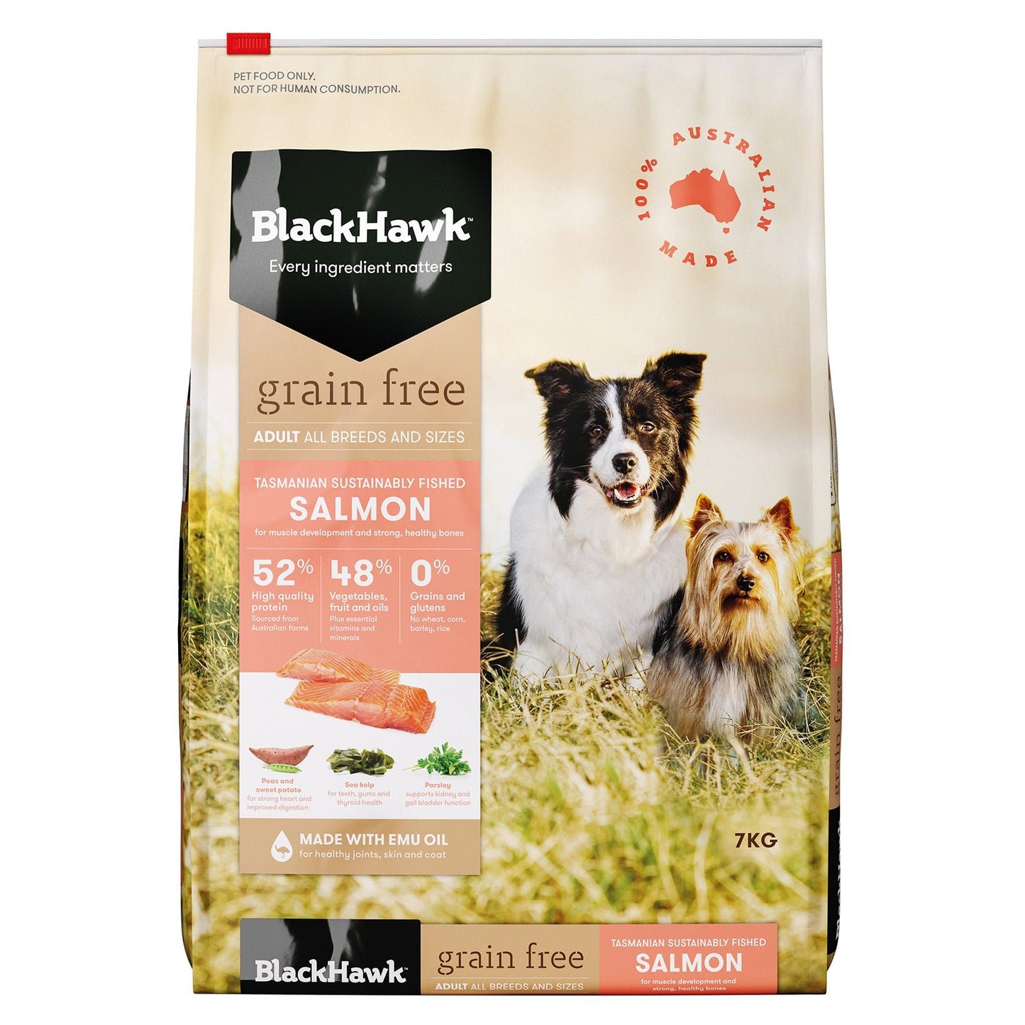 Black Hawk Grain Free Dry Dog Food Salmon - Woonona Petfood & Produce