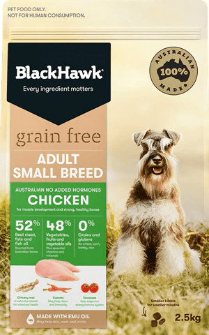 Black Hawk Grain Free Dry Dog Food Small Breed Chicken - Woonona Petfoods