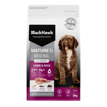 Black Hawk Mature Lamb and Rice Dry Dog Food - Woonona Petfood & Produce